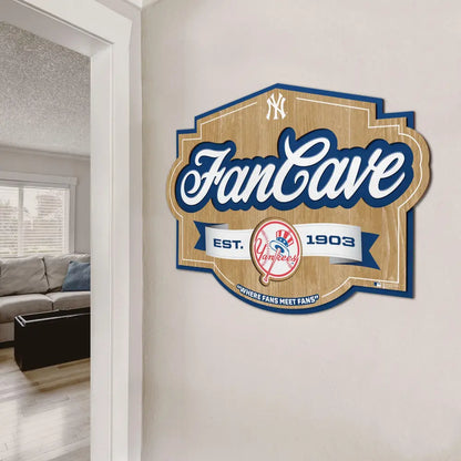 Cuadro YouTheFan MLB Fan Cave Sign 3D Yankees