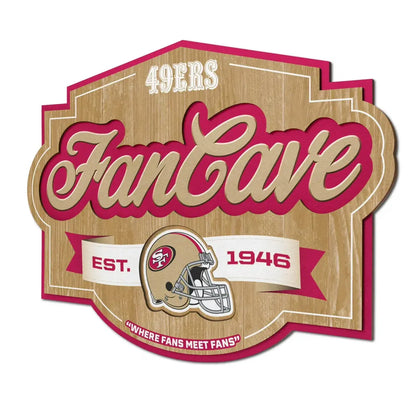 Cuadro YouTheFan NFL Fan Cave Sign 3D 49Ers