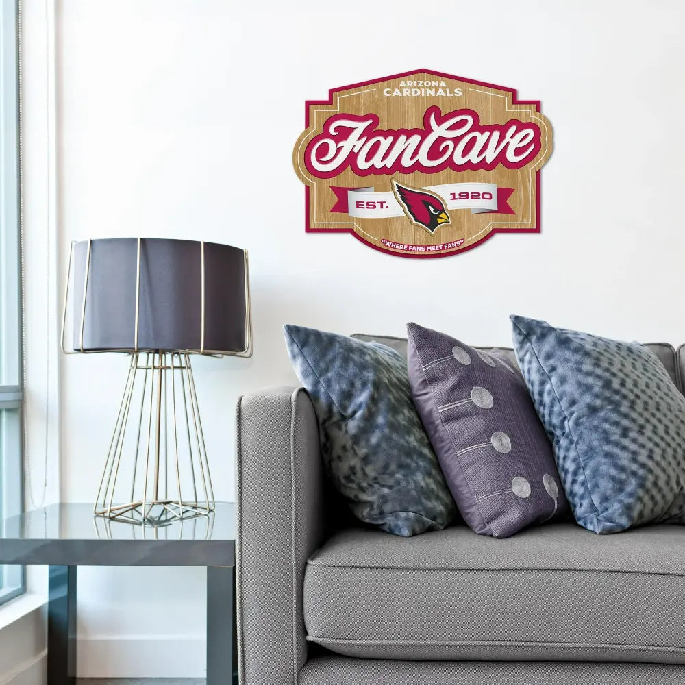 Cuadro YouTheFan NFL Fan Cave Sign 3D Cardinals