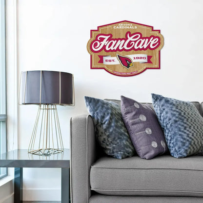 Cuadro YouTheFan NFL Fan Cave Sign 3D Cardinals