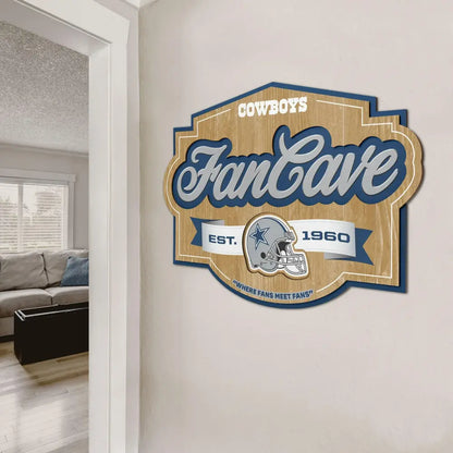 Cuadro YouTheFan NFL Fan Cave Sign 3D Cowboys