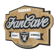 Cuadro YouTheFan NFL Fan Cave Sign 3D Raiders