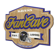 Cuadro YouTheFan NFL Fan Cave Sign 3D Ravens