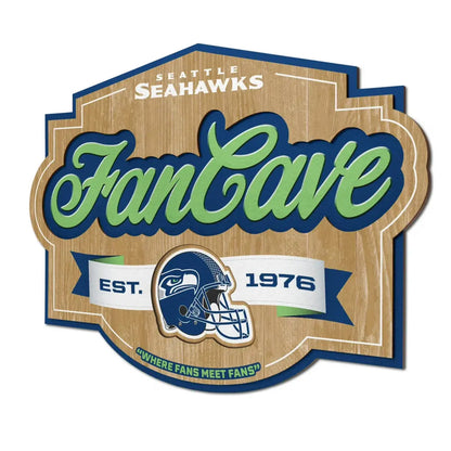 Cuadro YouTheFan NFL Fan Cave Sign 3D Seahawks