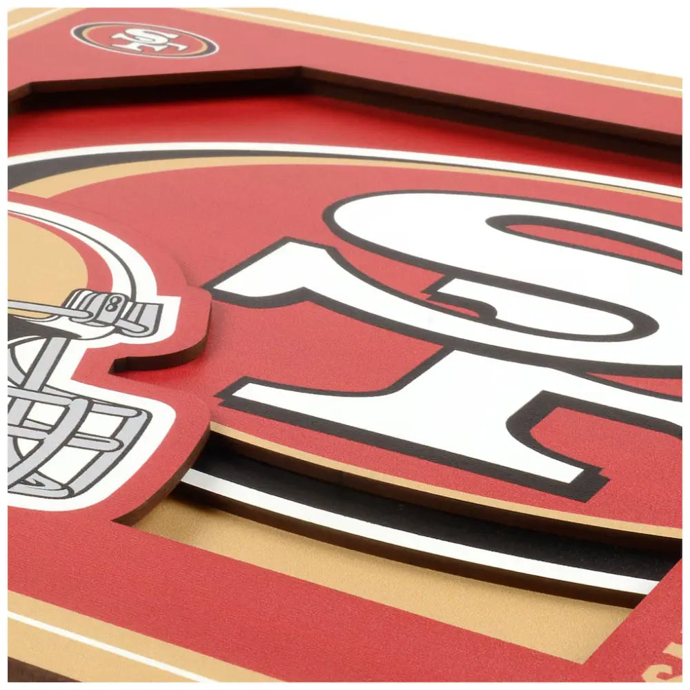 Cuadro YouTheFan NFL Logo Wall Art 3D 49Ers