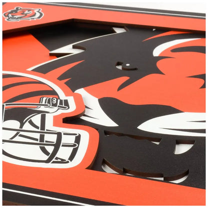 Cuadro YouTheFan NFL Logo Wall Art 3D Bengals