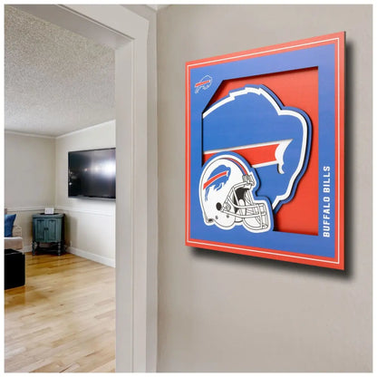 Cuadro YouTheFan NFL Logo Wall Art 3D Bills