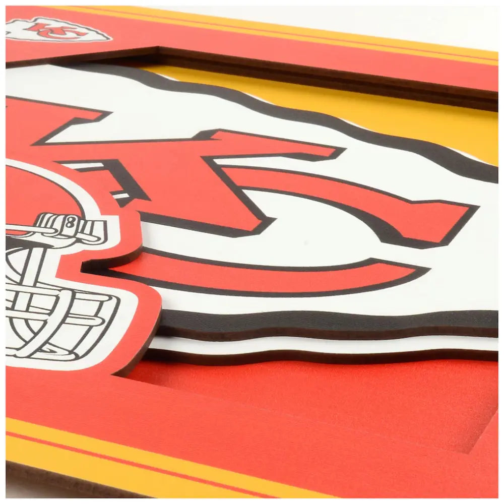 Cuadro YouTheFan NFL Logo Wall Art 3D Chiefs