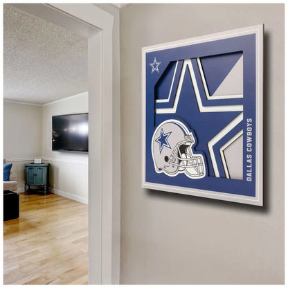 Cuadro YouTheFan NFL Logo Wall Art 3D Cowboys