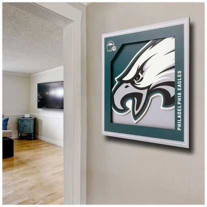 Cuadro YouTheFan NFL Logo Wall Art 3D Eagles