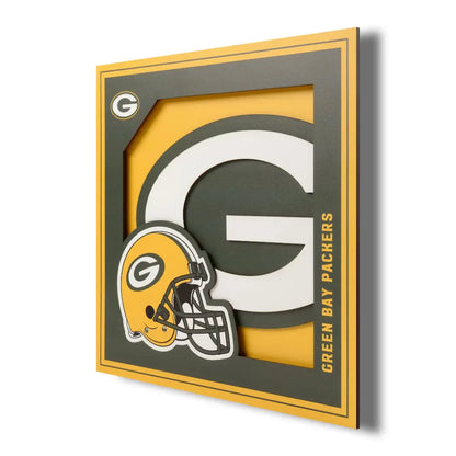 Cuadro YouTheFan NFL Logo Wall Art 3D Packers