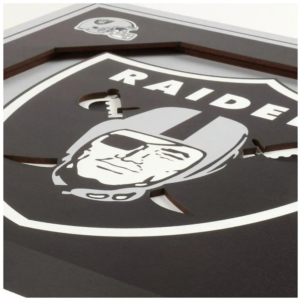 Cuadro YouTheFan NFL Logo Wall Art 3D Raiders