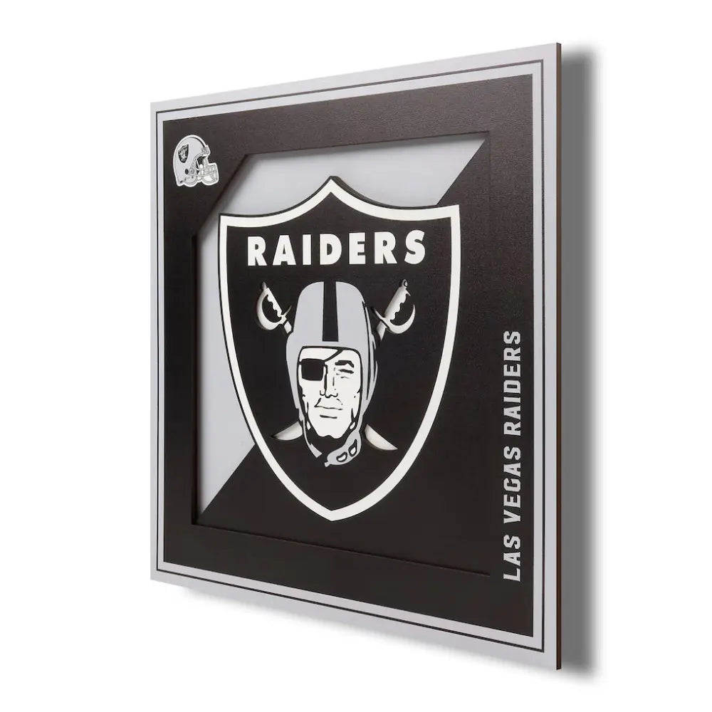 Cuadro YouTheFan NFL Logo Wall Art 3D Raiders