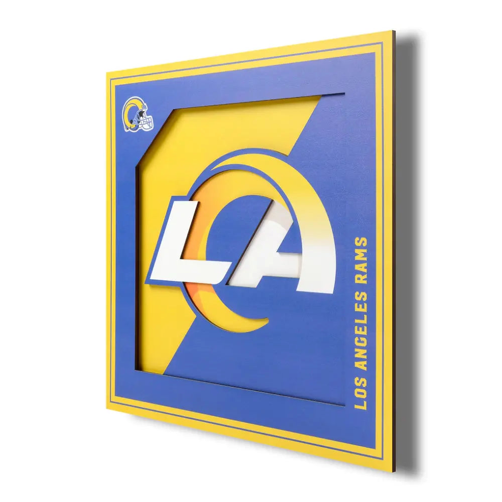 Cuadro YouTheFan NFL Logo Wall Art 3D Rams