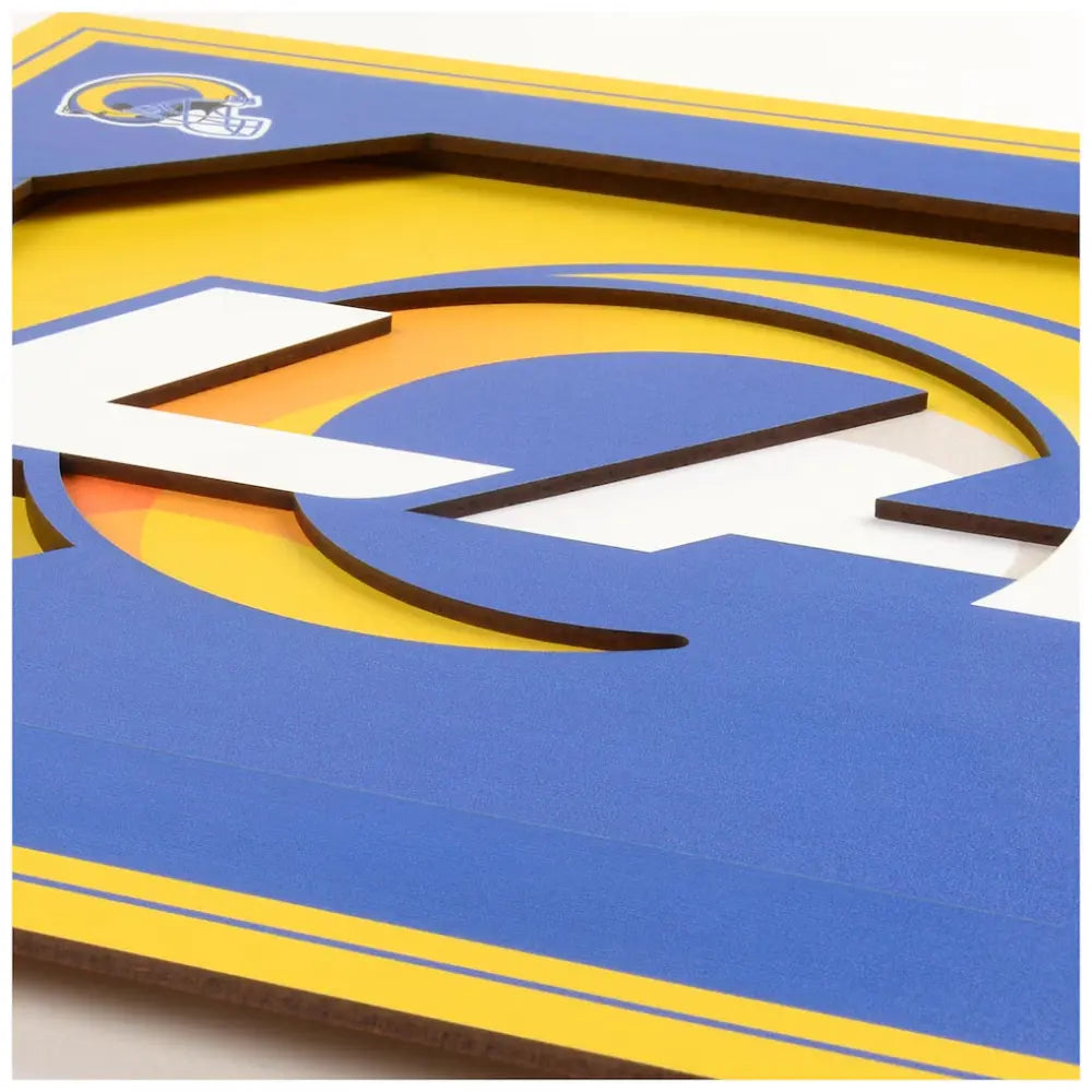 Cuadro YouTheFan NFL Logo Wall Art 3D Rams