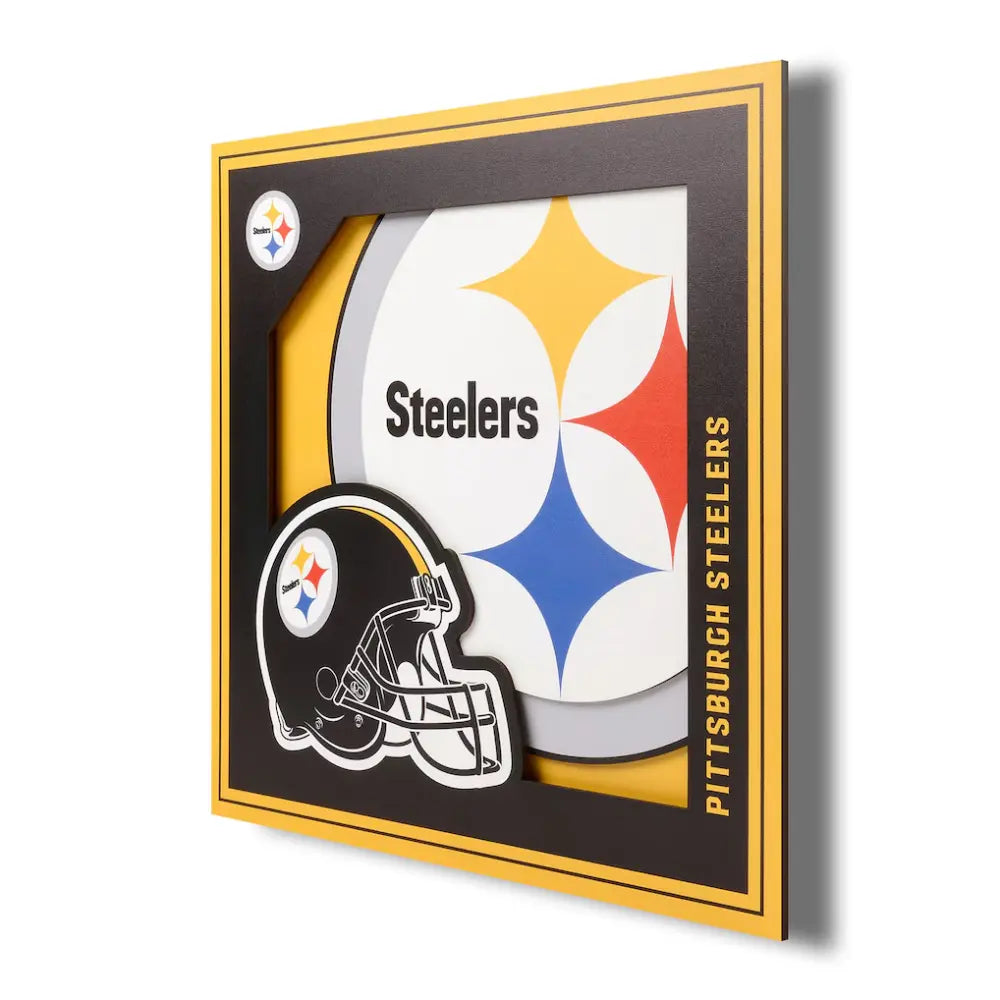 Cuadro YouTheFan NFL Logo Wall Art 3D Steelers
