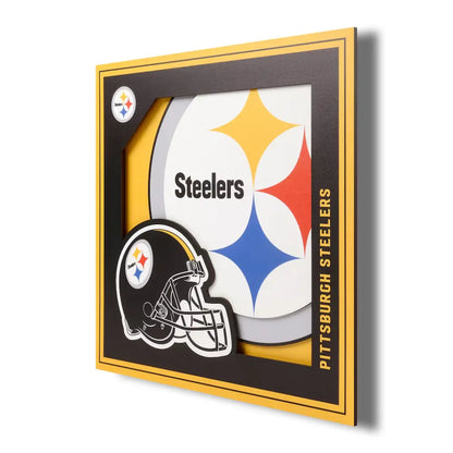 Cuadro YouTheFan NFL Logo Wall Art 3D Steelers