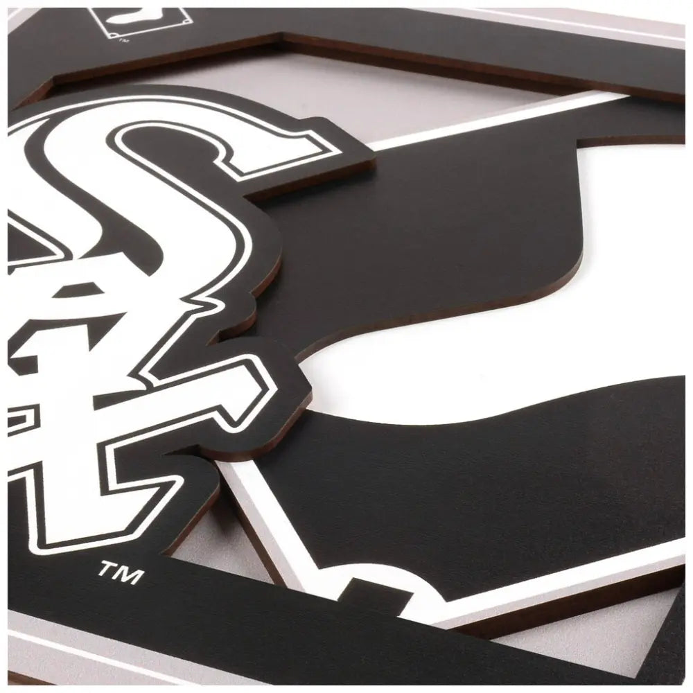 Cuadro YouTheFan MLB Logo Wall Art 3D White Sox