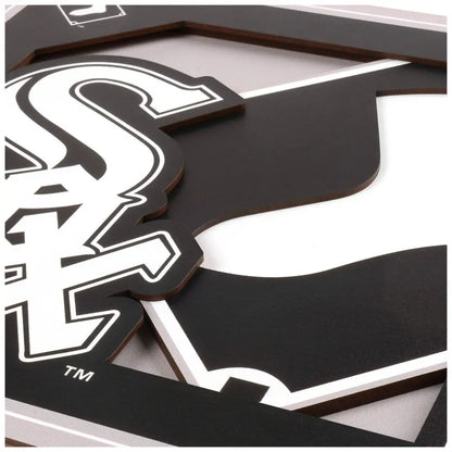 Cuadro YouTheFan MLB Logo Wall Art 3D White Sox