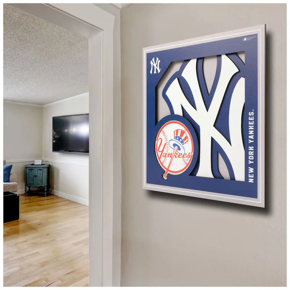 Cuadro YouTheFan MLB Logo Wall Art 3D Yankees