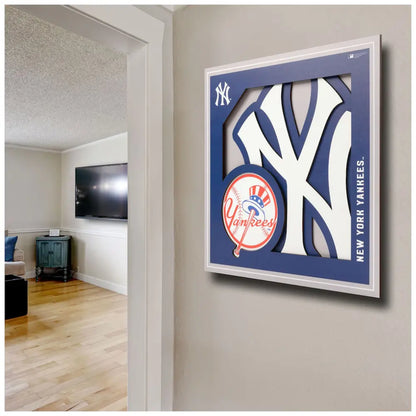 Cuadro YouTheFan MLB Logo Wall Art 3D Yankees
