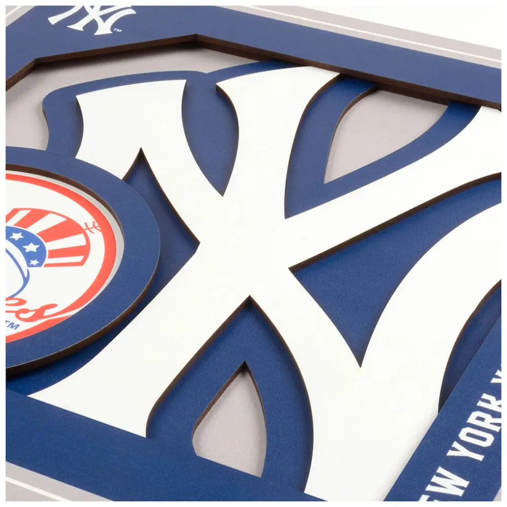 Cuadro YouTheFan MLB Logo Wall Art 3D Yankees