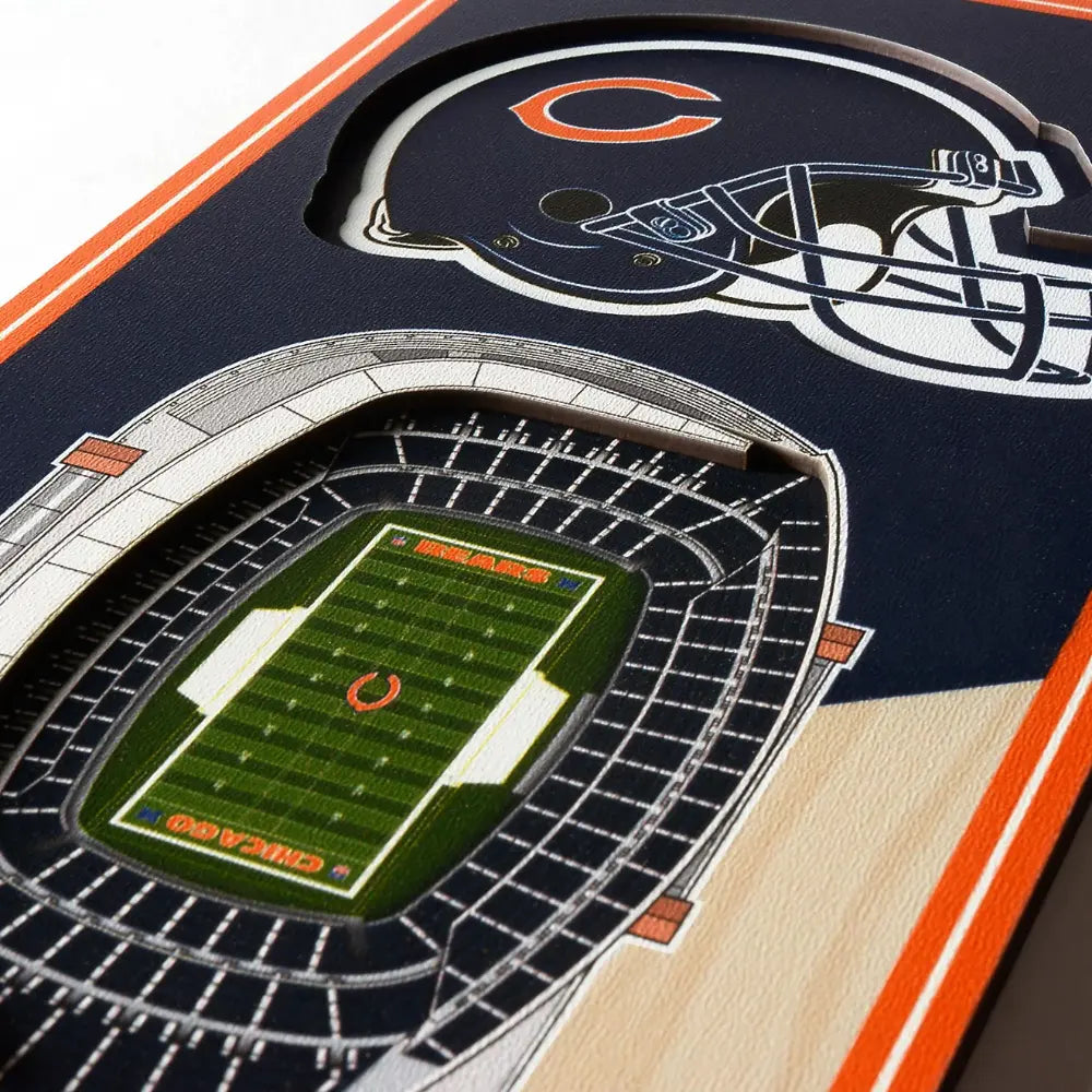 Cuadro YouTheFan NFL Stadium Banner 3D Bears