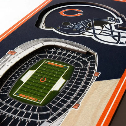Cuadro YouTheFan NFL Stadium Banner 3D Bears