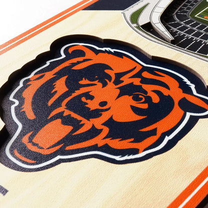 Cuadro YouTheFan NFL Stadium Banner 3D Bears