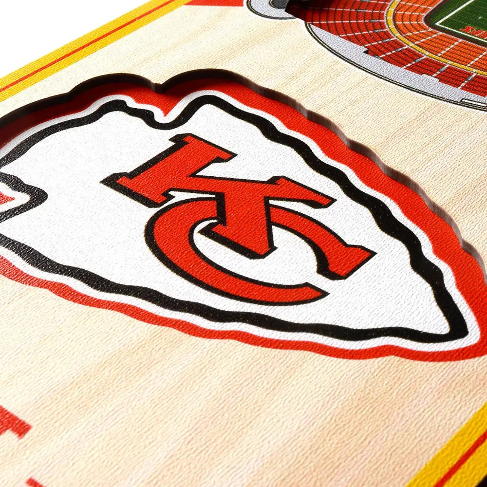 Cuadro YouTheFan NFL Stadium Banner 3D Chiefs