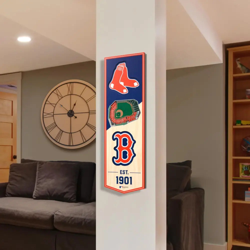 Cuadro YouTheFan NFL Stadium Banner 3D Red Sox