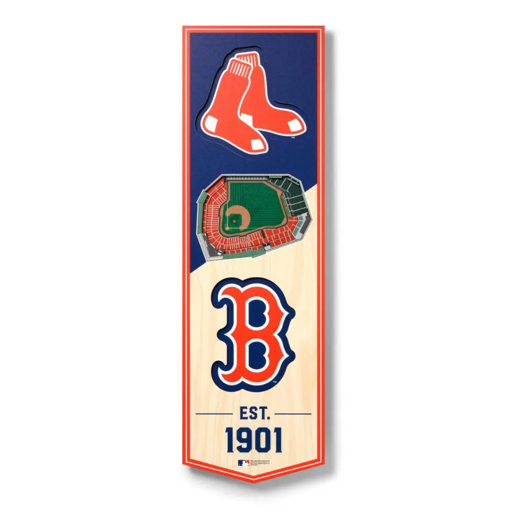 Cuadro YouTheFan NFL Stadium Banner 3D Red Sox