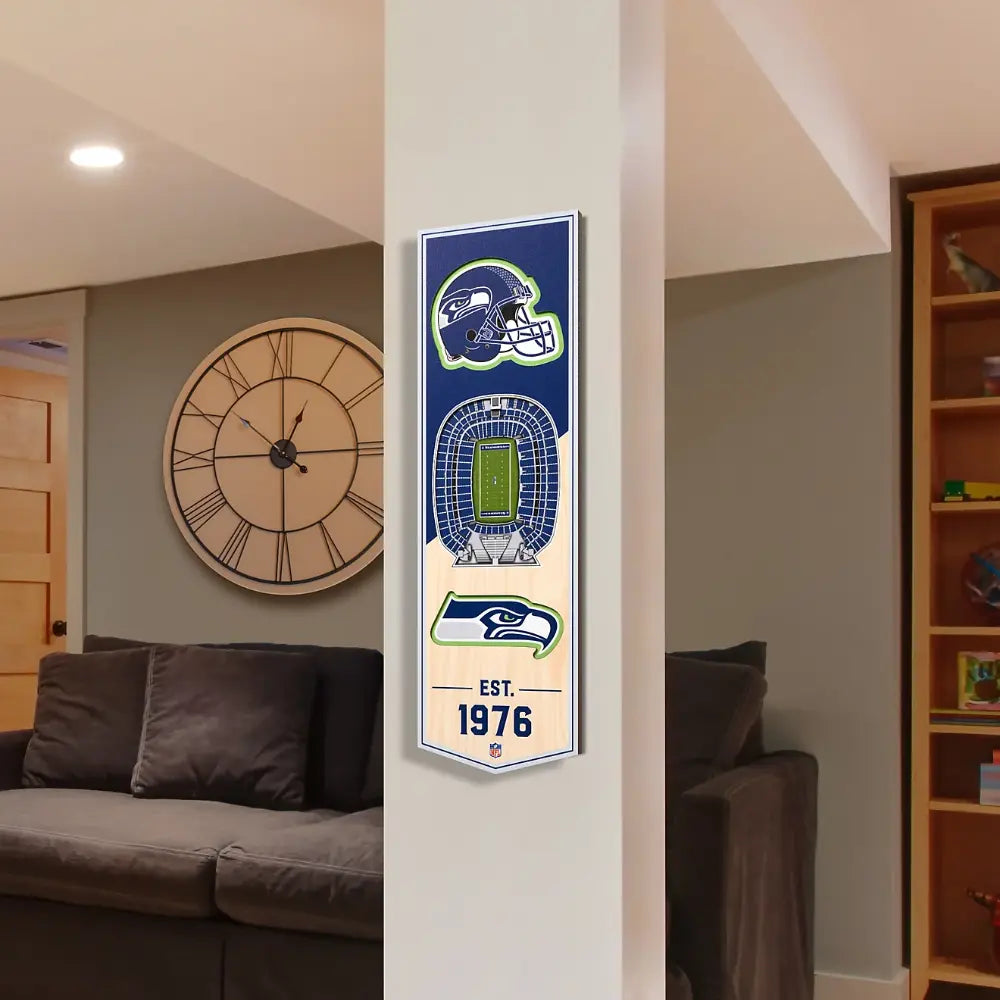 Cuadro YouTheFan NFL Stadium Banner 3D Seahawks