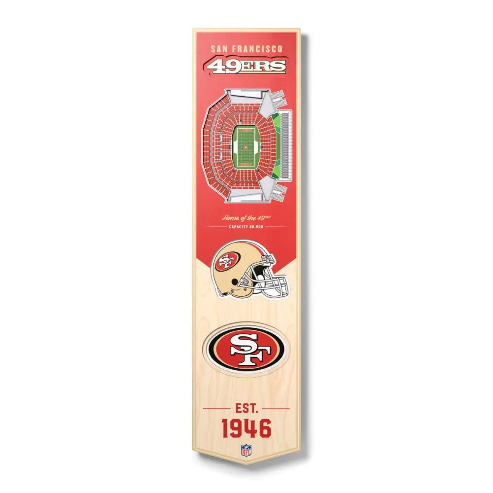 Cuadro YouTheFan NFL Stadium Banner 3D 49Ers