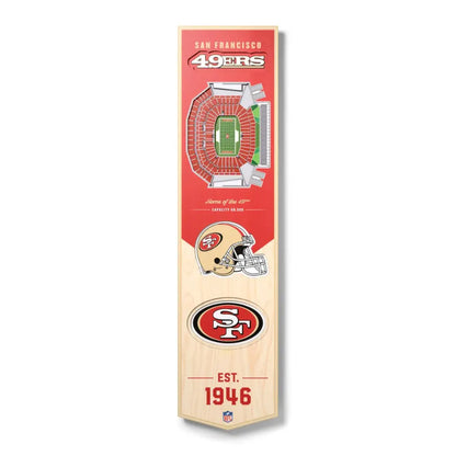 Cuadro YouTheFan NFL Stadium Banner 3D 49Ers