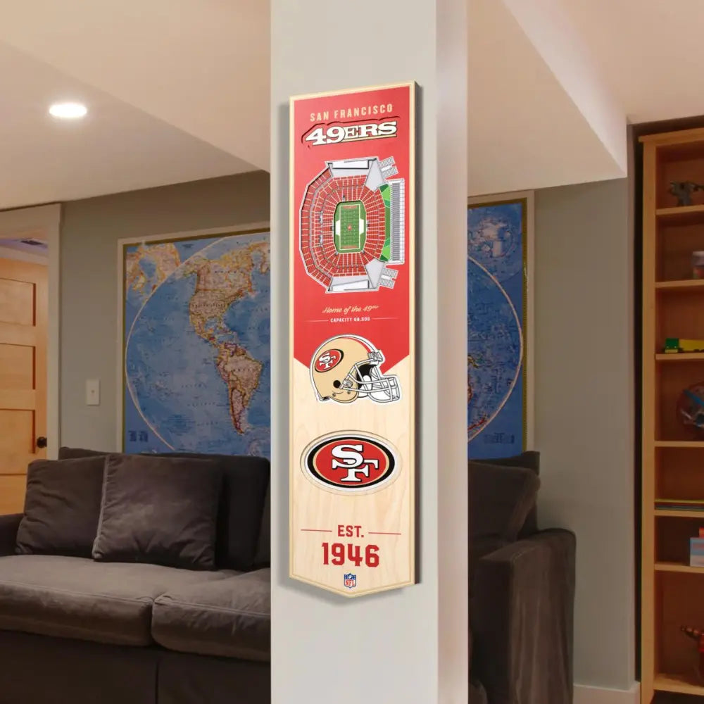 Cuadro YouTheFan NFL Stadium Banner 3D 49Ers