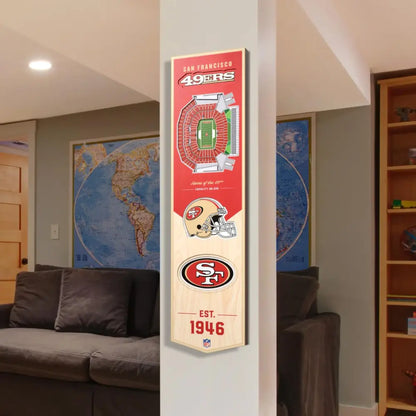 Cuadro YouTheFan NFL Stadium Banner 3D 49Ers