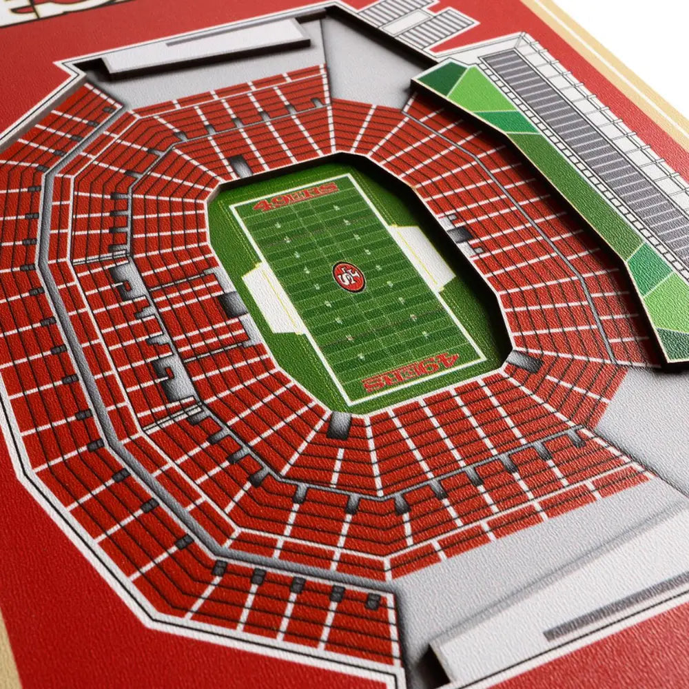 Cuadro YouTheFan NFL Stadium Banner 3D 49Ers