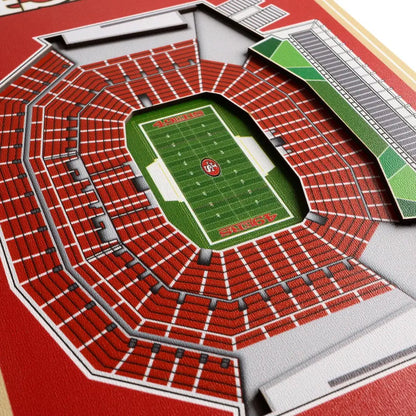 Cuadro YouTheFan NFL Stadium Banner 3D 49Ers