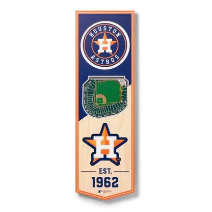 Cuadro YouTheFan NFL Stadium Banner 3D Astros