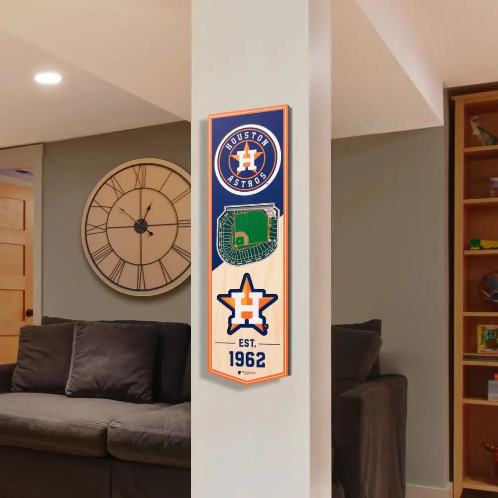 Cuadro YouTheFan NFL Stadium Banner 3D Astros