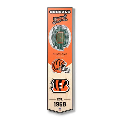 Cuadro YouTheFan NFL Stadium Banner 3D Bengals