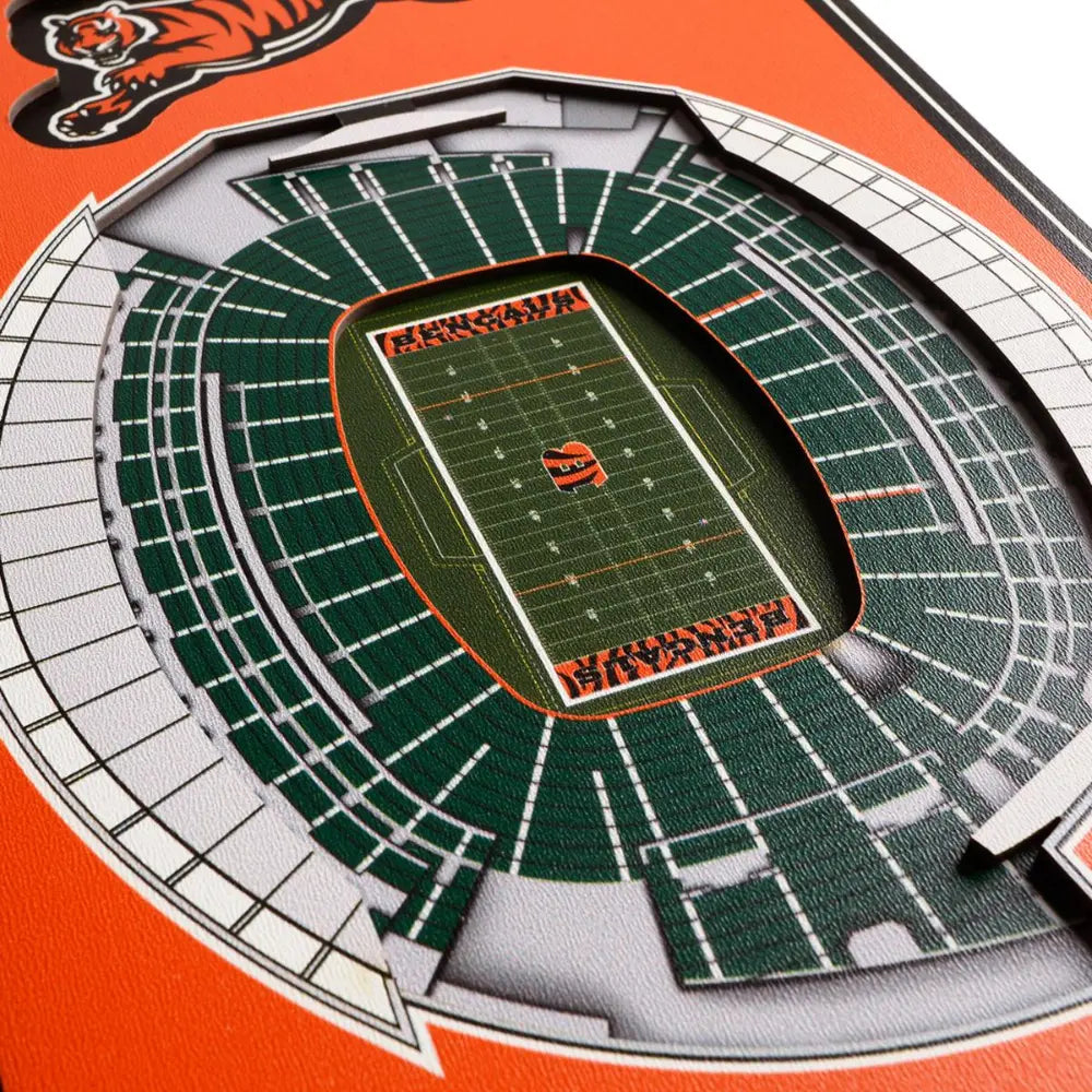 Cuadro YouTheFan NFL Stadium Banner 3D Bengals