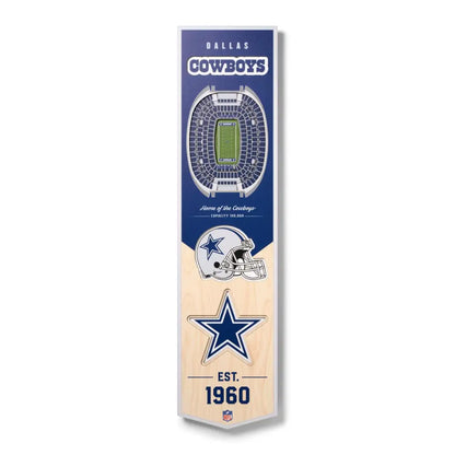 Cuadro YouTheFan NFL Stadium Banner 3D Cowboys