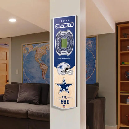 Cuadro YouTheFan NFL Stadium Banner 3D Cowboys