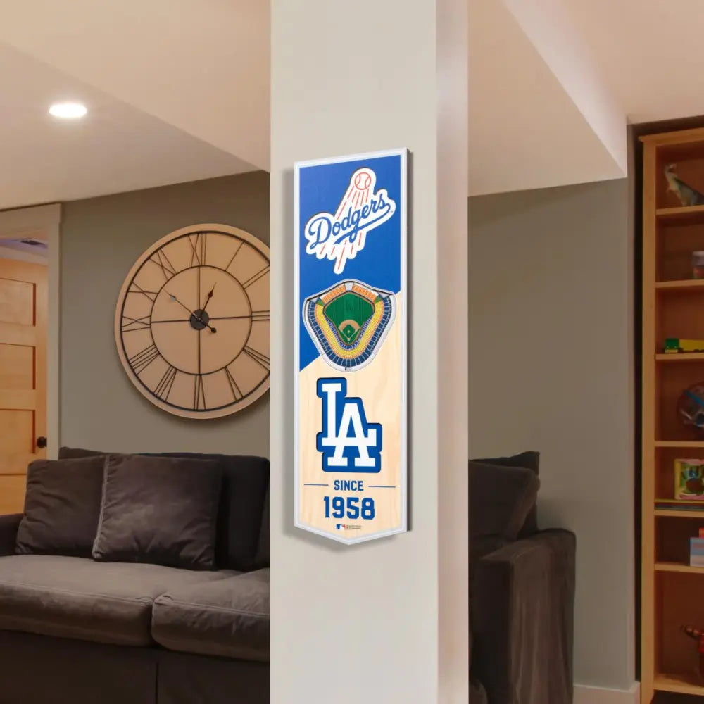 Cuadro YouTheFan NFL Stadium Banner 3D Dodgers
