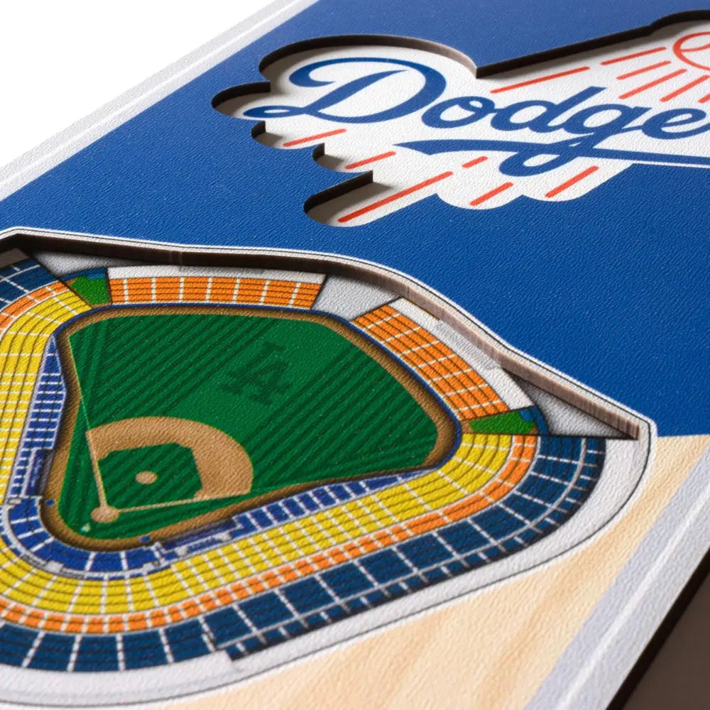 Cuadro YouTheFan NFL Stadium Banner 3D Dodgers