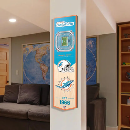 Cuadro YouTheFan NFL Stadium Banner 3D Dolphins