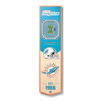 Cuadro YouTheFan NFL Stadium Banner 3D Dolphins