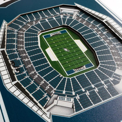 Cuadro YouTheFan NFL Stadium Banner 3D Eagles
